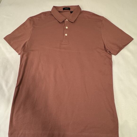 Theory Pink Mauve Polo Medium Immaculate $125 - Picture 6 of 7
